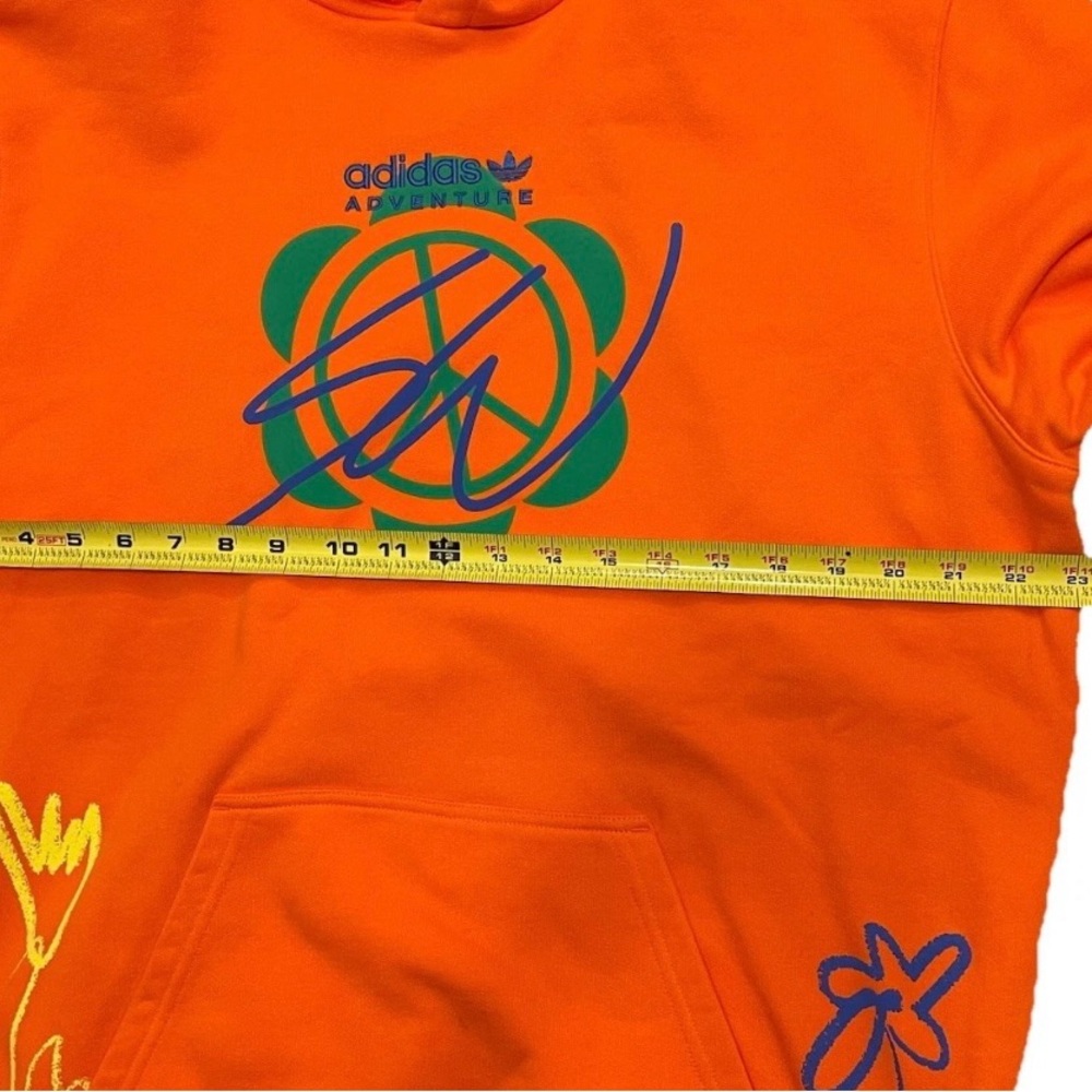 Adidas x Sean Wotherspoon Hoodie Orange Pullover Men’s Medium HI3303 - Picture 5 of 8